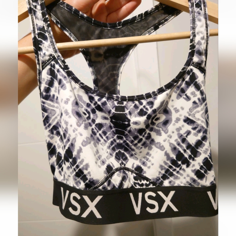 VSX Black Acid Racerback Sport Bra Excellent Condition! Size M